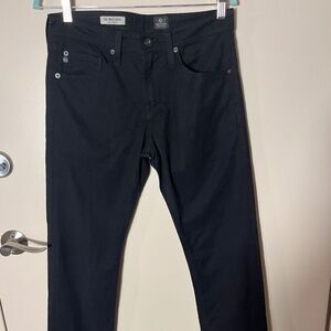 AG Adriano Goldschmied Men's The Matchbox Slim Straight Jeans Black - Size 30X34